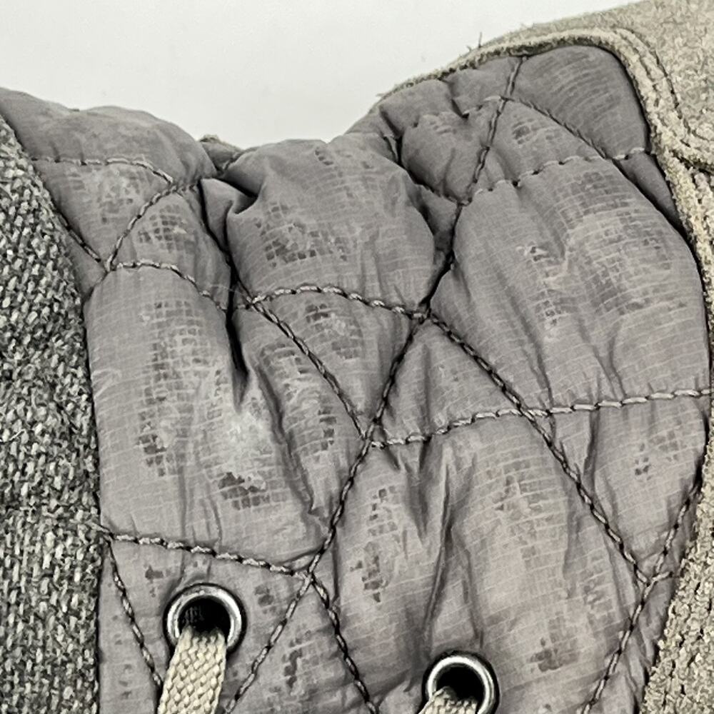 Columbia Womens Quilted Winter Snow Boots 7.5 Gray Waterproof Lace Up Suede - Picture 7 of 11